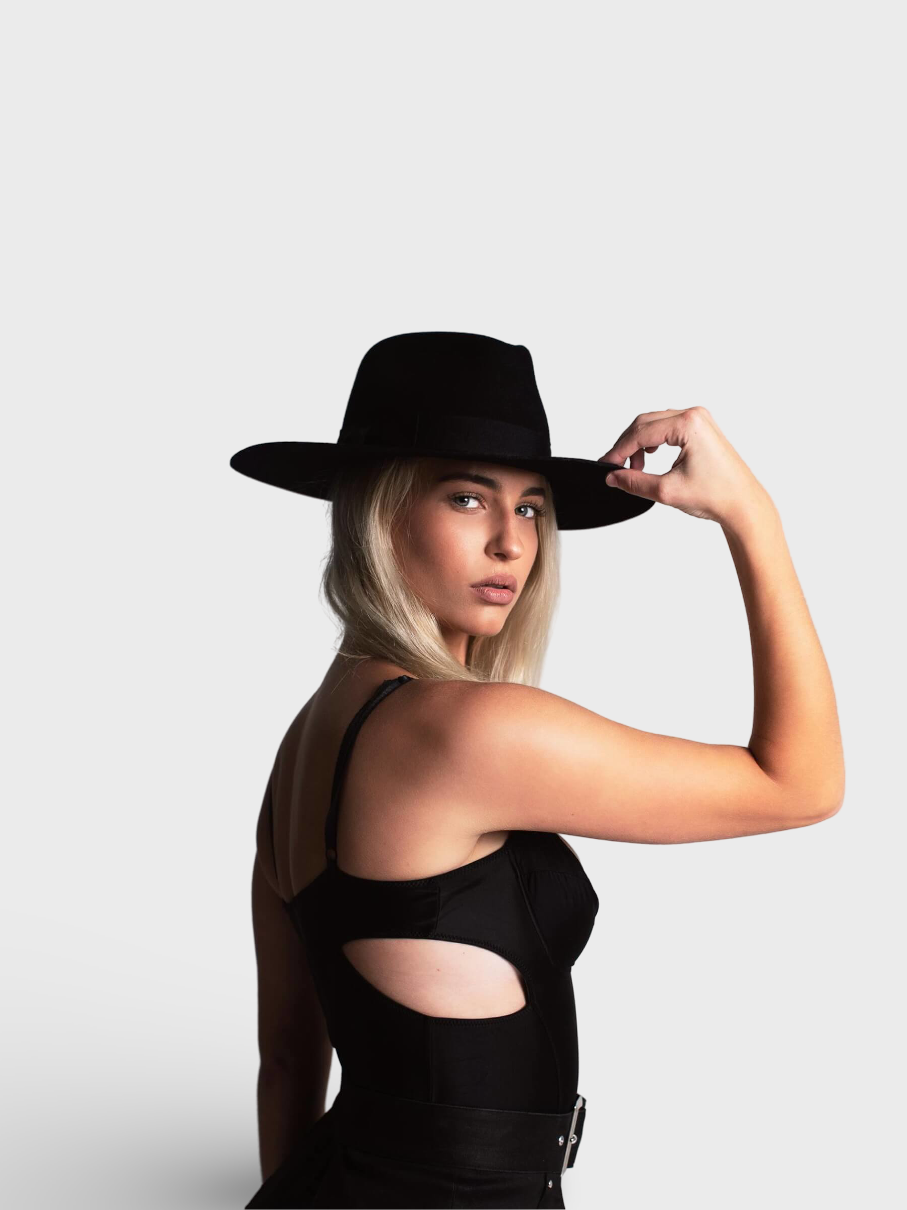 Felted wool cowboy hat